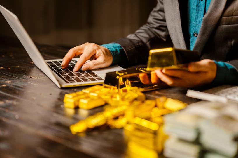 Bigger players have higher probability of striking digital gold. Image via Envato